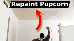 I happen to prefer the look of a clean and smooth ceiling with a slight sheen. How To Repaint Popcorn Ceilings No Crumbling Or Peeling Youtube