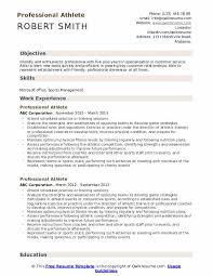 Top sports resume examples recommended sports resume templates Professional Athlete Resume Samples Qwikresume