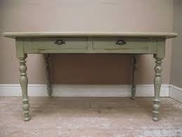 Scour flea markets or secondhand shops for a piece that's solid wood with a stained finish. Distressing Wikipedia