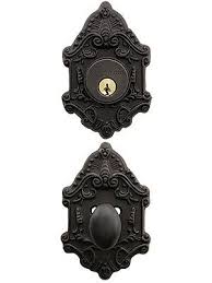Victorian Style Single Cylinder Deadbolt 2 3 8 Backset In 2020 Single Cylinder Deadbolt Victorian Antique Hardware