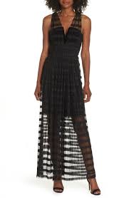 Adelyn Rae Charity Maxi Dress At Nordstrom Com P Horizontal Stripes Pattern The Sheer Pleated Mesh Of An Elegant Trendy Cocktail Dresses Maxi Dress Dresses