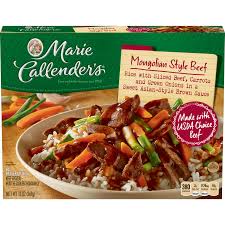 Broccoli never seems to turn out well with these frozen meals. Marie Callender S Frozen Dinner Mongolian Style Beef 13 Ounce Walmart Com Walmart Com