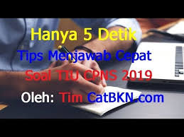 Soal Tiu Cpns 2019 Cara Cepat Mengerjakan Hanya 5 Detik Youtube