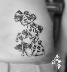 Black and white disney tattoos. Cartoon Tattoo Drawings Cartoon Lovers