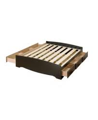 This stylish maple full storage bed has six spacious drawers (three per side for each occupant) which are ideal for storing bed linens and clothes. Prepac Full Mate S Platform Storage Bed With 6 Drawers Reviews Furniture Macy S