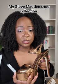 Steve Madden Cheyla Gold Heels