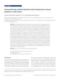 Even in the middle of a major crisis you keep your composure, because you know that. Pdf Immunotherapy Related Skeletal Muscle Weakness In Cancer Patients A Case Series