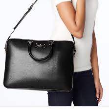 Kate Spade Briefcase Laptop Handbag Wellesley Tanner Bag Black Leather New Nwt Stylish Laptop Bag Laptop Handbag Bags