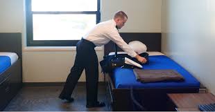 Students in Officer Candidate School (OCS), class 03-25, at Officer  Training Command Newport (OTCN), report for their Officer Personnel  Inspection. Officer Personnel Inspection (OPI) measures a candidate's  knowledge about any topic eligible