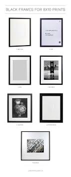 Basics multipurpose wall frames by black square frame with mat lifestyles. Frames For 8x10 Prints My Favourite White Black And Metal Frames