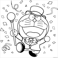 Collection of doraemon coloring pages (28). Doraemon Happy New Year Coloring Pages Doraemon Coloring Pages Coloring Pages For Kids And Adults