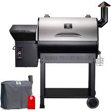 Z Grills 694 Sq In Wood Pellet Grill And Smoker 8 In 1 Bbq In Stainless Steel Zpg 7002e The Home Depot In 2021 Wood Pellet Grills Pellet Grill Pellet Grills Smokers
