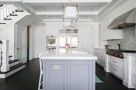 So much so, that i definitely thought we would. White Cabinets With Gray Center Island Transitional Kitchen