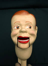 Jolly Jim ventriloquist dummy doll 1950s child's toy boxed vintage puppet  24inch