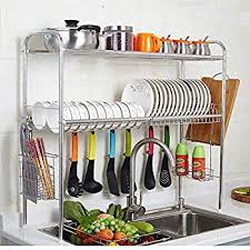 Check spelling or type a new query. Amazon Com 2 Tier Sus304 Stainless Steel Adjustable Dish Drying Rack Utensil Holder Remo Organizacion De Cocina Organizar Cocinas Pequenas Decoracion De Unas