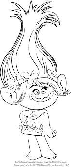 Princess Poppy Coloring Page Youngandtae Com In 2020 Poppy Coloring Page Princess Coloring Pages Fnaf Coloring Pages