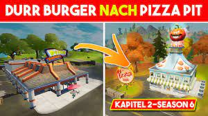 The wiki for the collaboration durr burger and pizza pit! Fahre Von Durr Burger Nach Pizza Pit Ohne Das Auto Zu Verlassen Fortnite Woche 8 Herausforderung Youtube