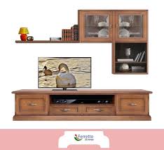 Wooden Tv Wall Unit Parete Attrezzata Pensile Tv Tv A Muro