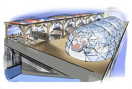 Igloos At Skylight Tobacco Dock Winter Igloos In London 2018 Rooftop Restaurant Design Outdoor Restaurant Design Public Garden Architecture