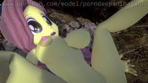 3D Hentai Fluttershy Outdoor Big Boobs my little Pony Equestria Girls 