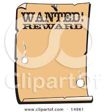 Wanted poster template free templates and old west microsoft. Vintage Wanted Sign Western Background Clipart Illustration By Andy Nortnik 14961