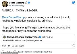 Ask anything you want to learn about angela grace by getting answers on askfm. Outrage Over Debra Messing Tweet Saying She Hopes Trump Is Most Popular Boyfriend In Prison Duk News