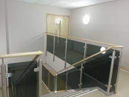 High quality toughened glass balustrade panels by award winning made2measure. Staircase And Landing Glass Balustrade System Complete With 10mm Grey Tinted Smoked Glass Panels Staircase Wall Decor Balustrade Design Glass Panels