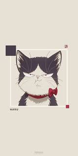Haru My Roommate Is A Cat Wallpaper Cute Anime Cat Iphone Wallpaper Cat Anime Cat