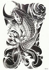 Black And White Stencil Koi Fish Design Ghim Của Kiana Hinton Tren Tattoo Stencils Hinh Xăm Hinh Xăm Nhật Y Tưởng Hinh Xăm