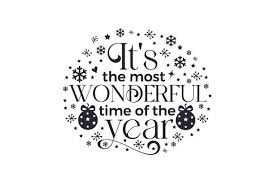 Download It S The Most Wonderful Time Of The Year Svg Cut File By Creative Fabrica Crafts Creative Fabrica PSD Mockup Templates