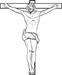 Jesus on the cross coloring page. Jesus Crucified On The Cross Printable Coloring Page For Kids Supplyme