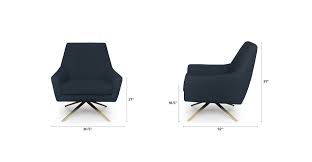 Spin Ink Blue Chair Blue Chair Comfy Reading Chair Modern Swivel Chair