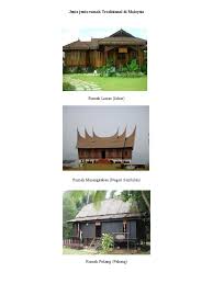 Rumah minangkabau di negeri sembilan. Jenis Rumah Tradisional