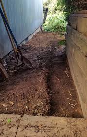 What kind of stone will maximize the porosity to get good water flow? French Drain Below Or Above Retaining Wall Gardening Landscaping Stack Exchange