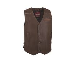Men S Indian Motorcycle Leather Vest Brown 286370709 Leather By Indian Motorcy Motorcycle Leather Vest Leather Vest Black Leather Vest