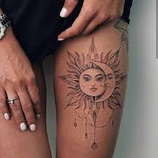 Tattoo.com was founded in 1998 by a group of friends united by their shared passion for ink. Stunningly Hot Sun Tattoos Page 41 Of 47 Tracesofmybody Com Thigh Tattoos Women Sleeve Tattoos For Women Tattoos For Women Half Sleeve