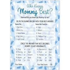The aim of the game is to see if your guests can figure out whether mommy or daddy said the quotes you read out. It S A Boy Who Knows Mommy Best Baby Shower Party Game 20 Guests Cards Distinctivs Walmart Com Walmart Com