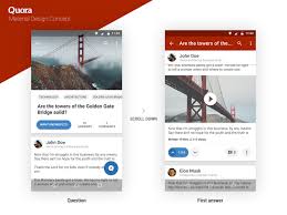 Quora Concept Question Screen Jpg By Mathieu Concept Design Material Design Android Material Design