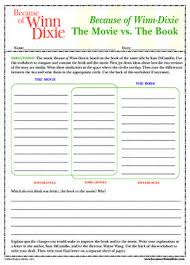 Because Of Winn Dixie Movie And Book Compare And Contrast Winn Dixie Book Winn Dixie Reading Classroom