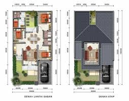 Untuk Luas Lahan Denah Rumah Rumah Minimalis Denah Desain Rumah