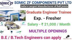 Check spelling or type a new query. Graduate Engg Trainee Vacancies In Somic Zf I Exp Fresher I Multiple Openings For B Tech Engg Youtube