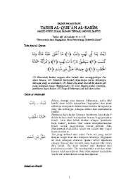 Tidaklah berfaedah kepadanya harta bendanya dan apa yang ia usahakan. Tafsir Qs Al Lahab Pdf Hanung Riyadi Academia Edu