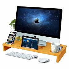 This computer desk is suitable for study, bedroom, living room and office. China Monitor Stand Riser With Storage Organizer Office Computer Desk Laptop Cellphone Tv Printer Stand Desktop China Furniture And Office Furniture Price