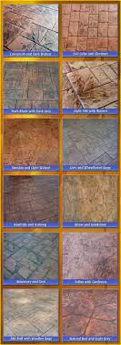 A variety of stamped patterns are on. Stamped Concrete Patio Custom Color Combinations Photo Samples By Stamped Concrete Patio Stamped Concrete Colors Stamped Concrete Patterns