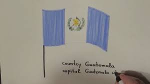 Its claws hold a scroll with the date of central american independence from spain, december 15, 1821. Learn Geography How To Draw A Flag Guatemala Youtube