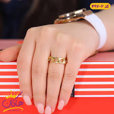 خرید انگشتر زنانه کارتیر طلایی استنلس استیل | هاکان مد