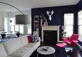 Colors Of Nature Contemporary Interiors With A Dash Of Fuchsia Freshness Blue And White Living Room Blue And Gold Living Room Room Colors
