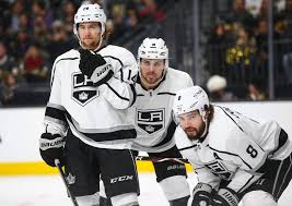 Three of the reign's top players in jonny brodzinski, adrian kempe and paul ladue had been living the hotel life in el segundo near the kings' training facility during their recalls with los angeles. Los Angeles Kings Players From Left Brendan Leipsic 14 Adrian Kempe 9 And Drew Doughty 8 Look On Before A Faceoff During The First Period Of An Nhl Hockey Game At T Mobile
