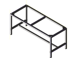 Download Table Frame 3d Cad Model Library Grabcad