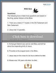 Perhaps it was the unique r. Printable Bible Trivia Questions And Answers For All Ages Lovetoknow
